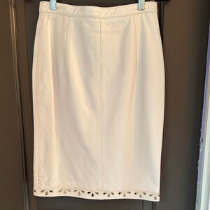 Vintage Rocco D'Amelio Leather‎ Pencil Skirt Size 8